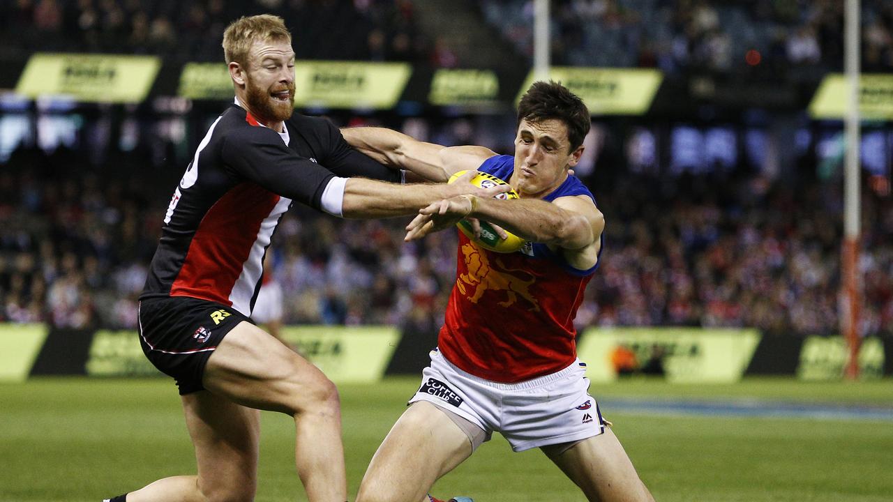 Jonathon Marsh’s St Kilda lost to Oscar McInerney’s Lions.