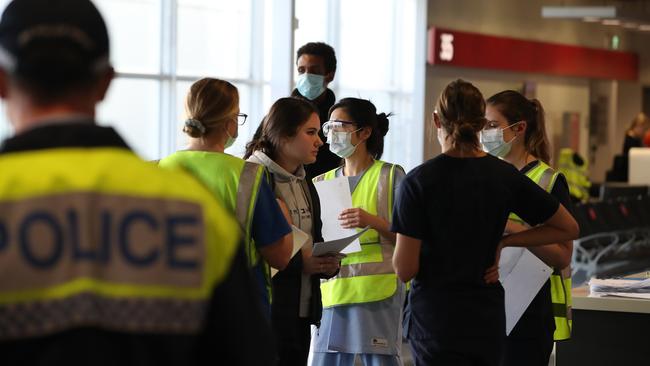 14 Japanese students flying in from Melbourne on Tuesday night were put into quarantine. Picture: David Swift