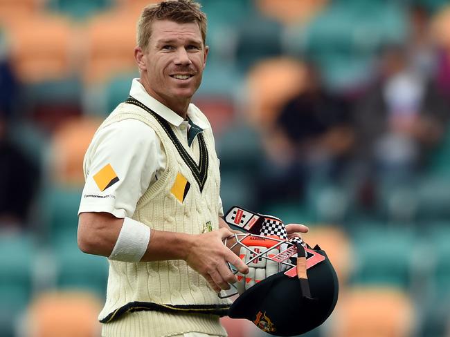 David Warner did little to aid Australia’s cause.