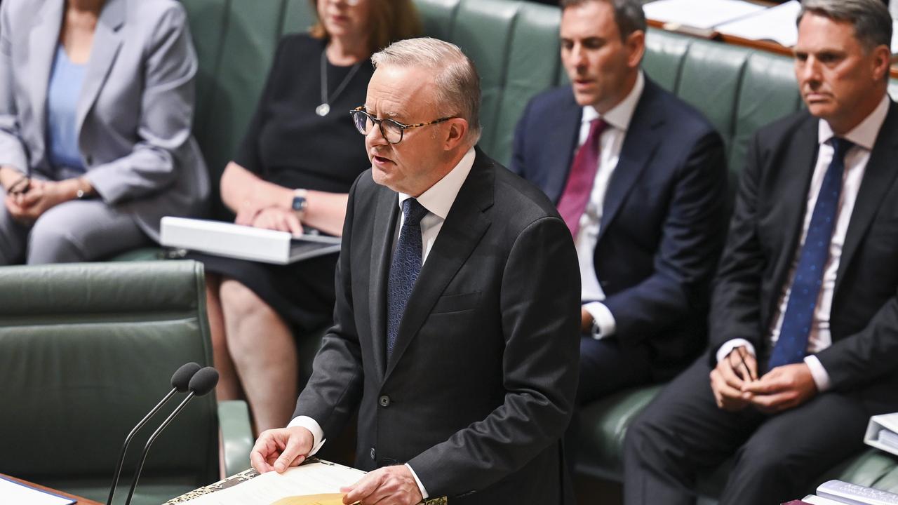 Prime Minister Anthony Albanese during Question Time at Parliament House in Canberra. Picture: NCA NewsWire / Martin Ollman