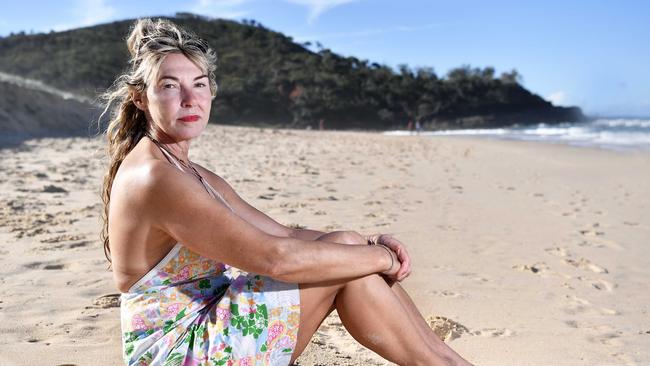 Christine Logan, 55, rescued a woman from a really bad rip at Sunshine Beach on Saturday morning. Picture: Patrick Woods.