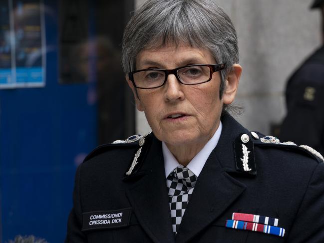 British politicians have called for the resignation of Metropolitan Police Commissioner Dame Cressida Dick over the crime. Picture: Getty Images