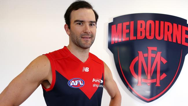 Jordan Lewis in his Melbourne jumper. Picture: Michael Klein