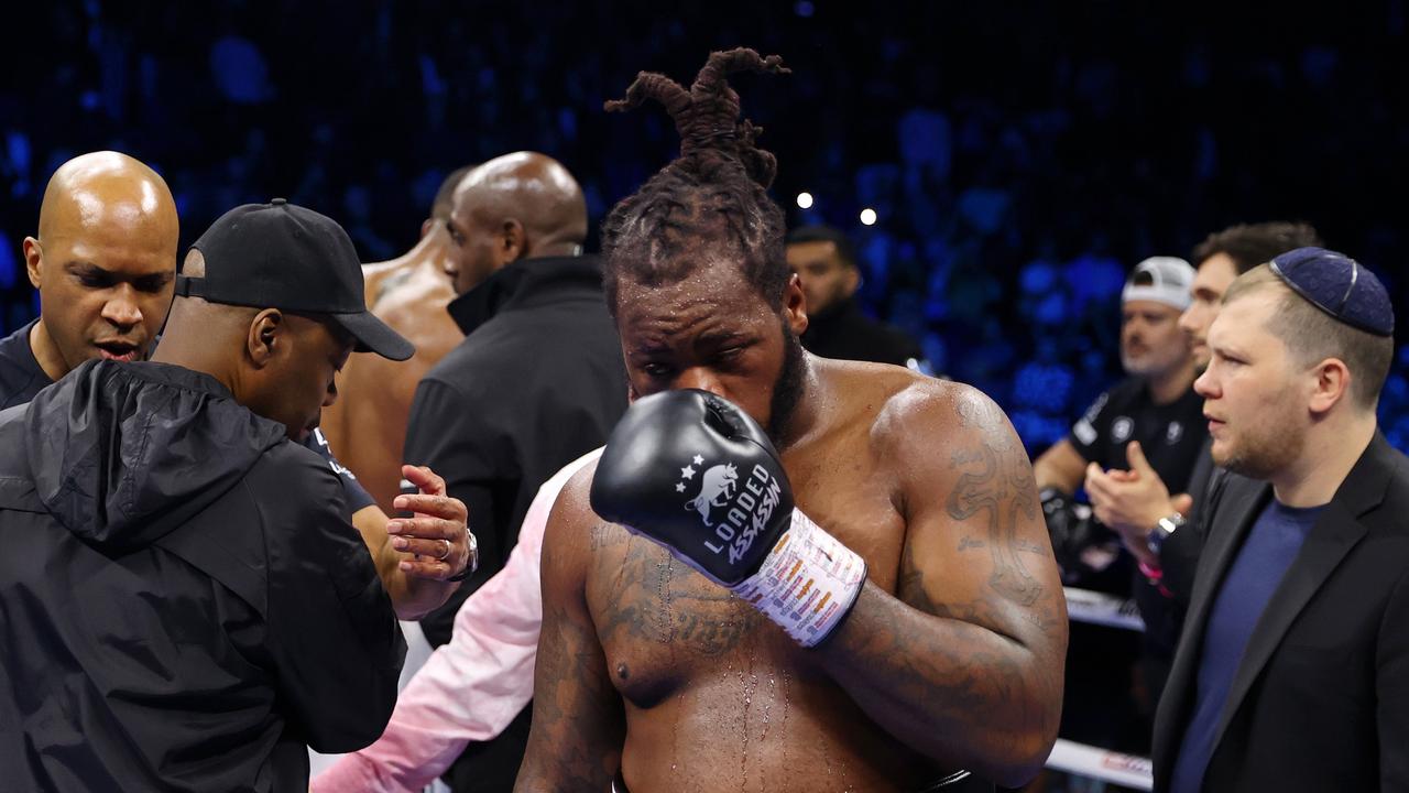 Jermaine Franklin was devastated after the loss. (Photo by James Chance/Getty Images)