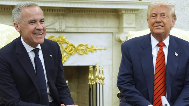 The meeting was certainly more cordial than some at the White House recently. (AP Photo/Evan Vucci)