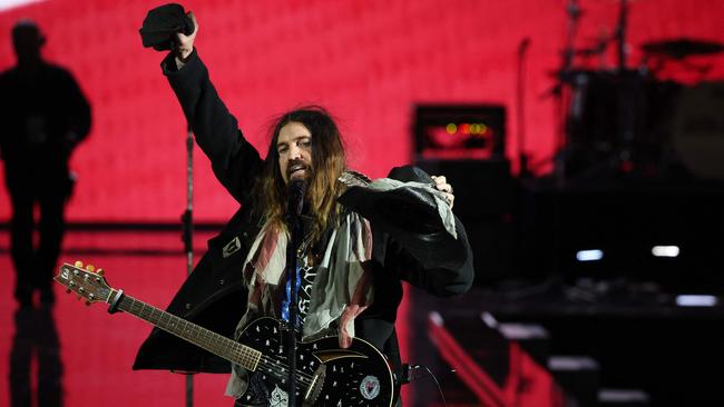 Billy Ray Cyrus performs during the Liberty Inaugural Ball. Picture: Getty