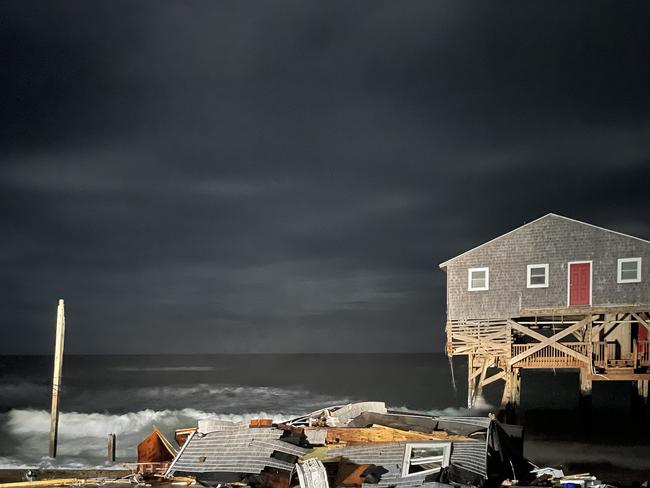 Homeowners say they had 100 metres of space between their house and the ocean when they first bought their properties. Picture: NPS