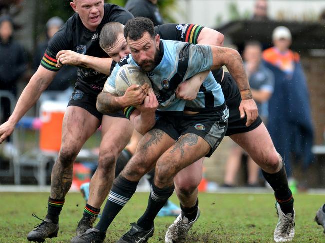 Woolgoolga's Michael Curnow. Sawtell Panthers v Woolgoolga Seahorses, 2024 Group 2 Rugby League qualifying final at Rex Hardaker Oval, 11 August 2024.