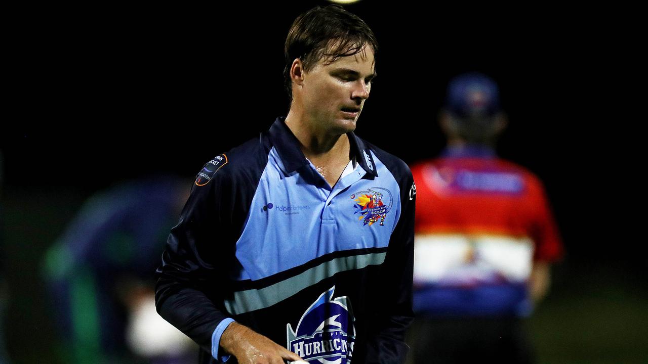 T20 Barrier Reef Big Bash: Designer First Homes Dare Devils v Halpin Hurricanes at Griffiths Park. Hurricanes' Luke McAvoy. Picture: Stewart McLean