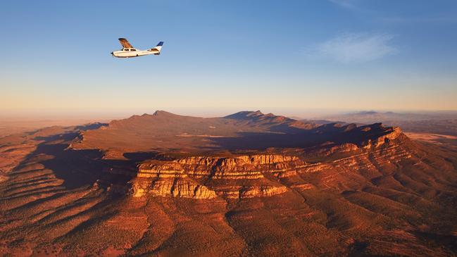 A bush pilot’s scenic flight over Ikara Wilpena Pound. Picture: South Australian Tourism Commission