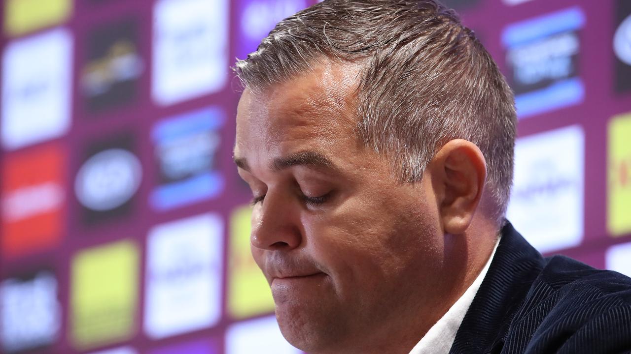 Anthony Seibold steps down as coach of the Broncos.