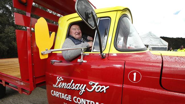 Lindsay Fox when he celebrated 60 years of Linfox. Picture: David Caird