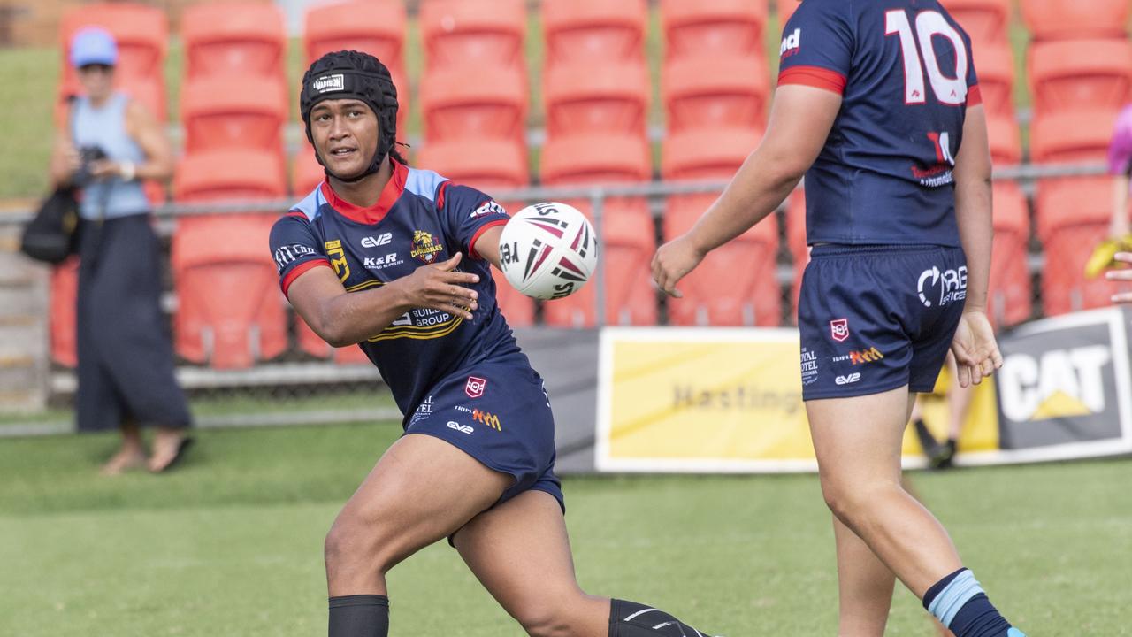 Lyucian King-Togia for Clydesdales. Under 18 men, Western Clydesdales vs Ipswich Jets, rugby league. Saturday, March 4, 2023. Picture: Nev Madsen.