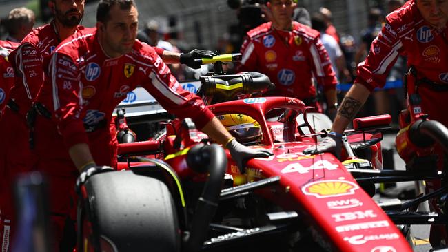 Lewis Hamilton of Great Britain and Scuderia Ferrari arrives on the grid during the F1 Grand Prix of Monaco at Circuit de Monaco. Picture: Getty Images