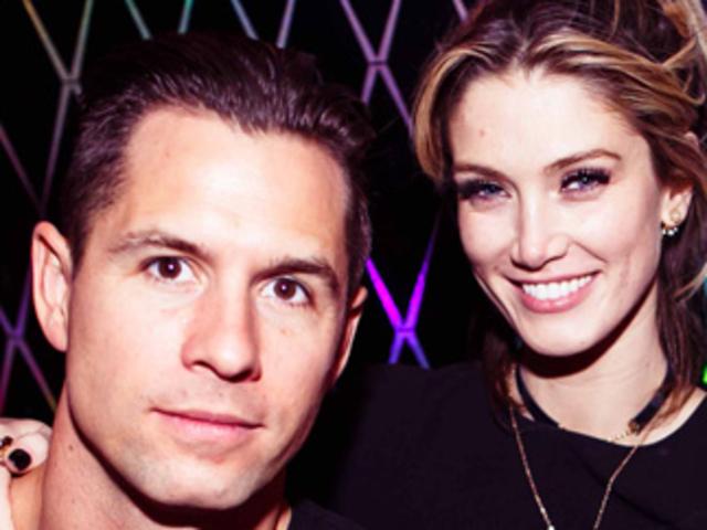 Delta Goodrem and Chirs Stafford at the Stafford Brothers gig at the Marquee Club. Picture: Supplied