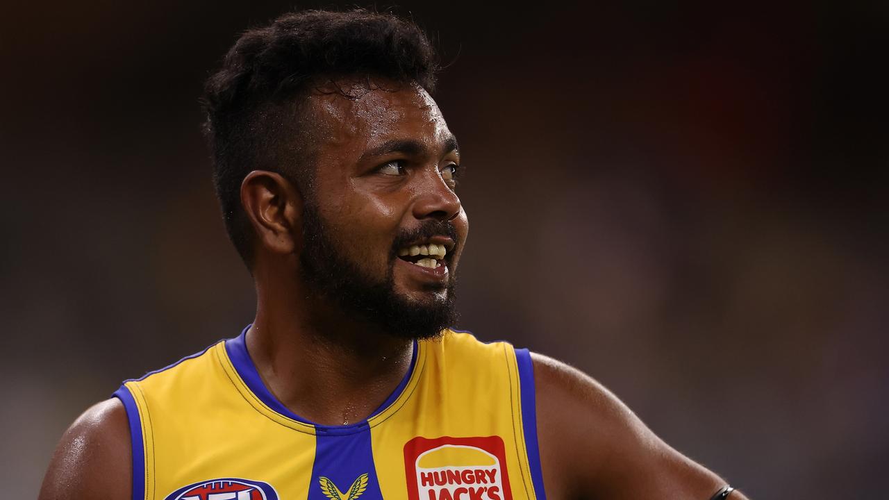 West Coast’s premiership forward will be known as Junior Rioli in season 2023. Picture: Paul Kane