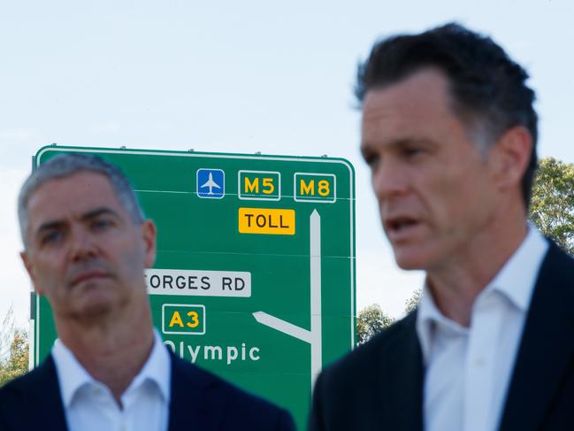 SYDNEY, AUSTRALIA - NewsWire Photos, October 31 2024. NSW Premier Chris Minns, Premier gave a press conference with minister John Graham and minister Jihad Dib (not pictured) to provide an update on the NSW GovernmentÃs toll relief rebate. Rotary Park, Riverwood. Picture: NewsWire / Max Mason-Hubers