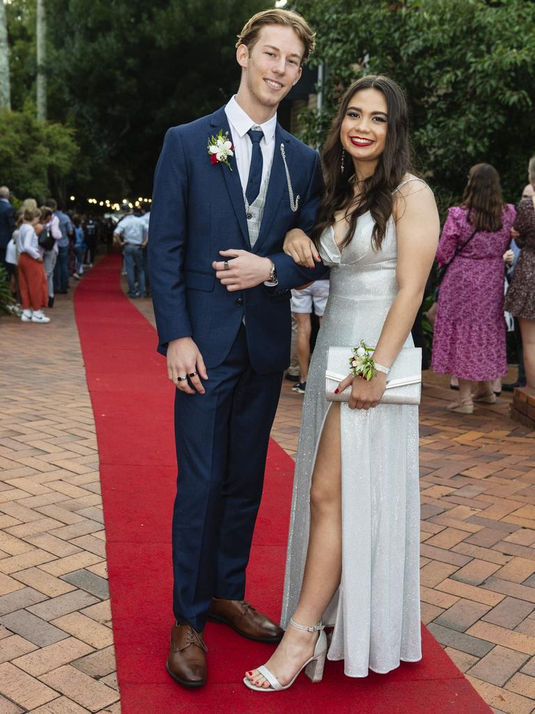 Johannah Whittle and Reilly Scott at Fairholme College formal, Wednesday, March 29, 2023. Picture: Kevin Farmer