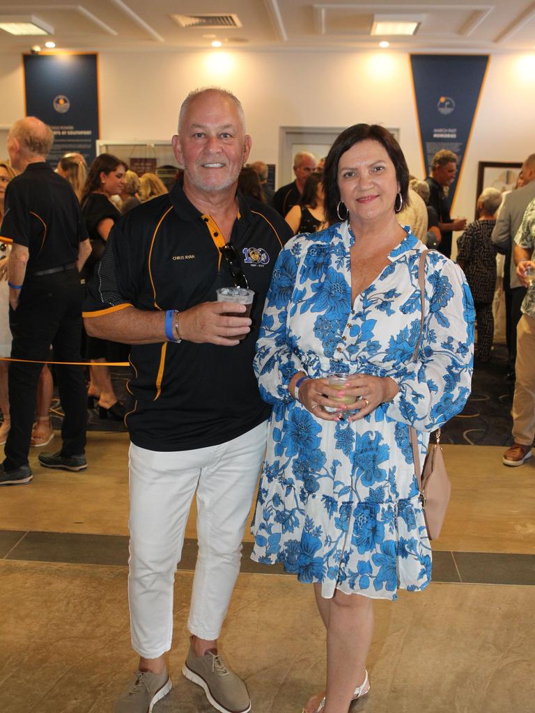 Southport SLSC 100th birthday celebrations. Chris and Robyn Ryan. 19 October 2024 Main Beach Picture by Richard Gosling