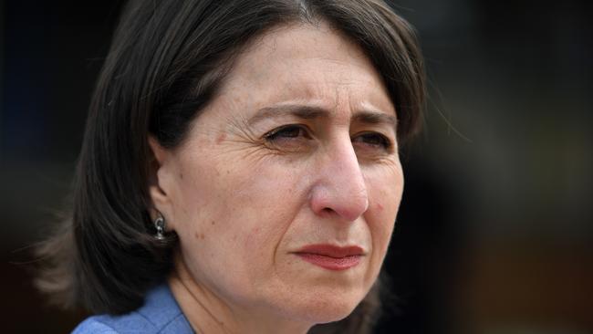 NSW Premier Gladys Berejiklian says the bulk of the fires clean-up work will completed by June. Picture: Joel Carrett/AAP