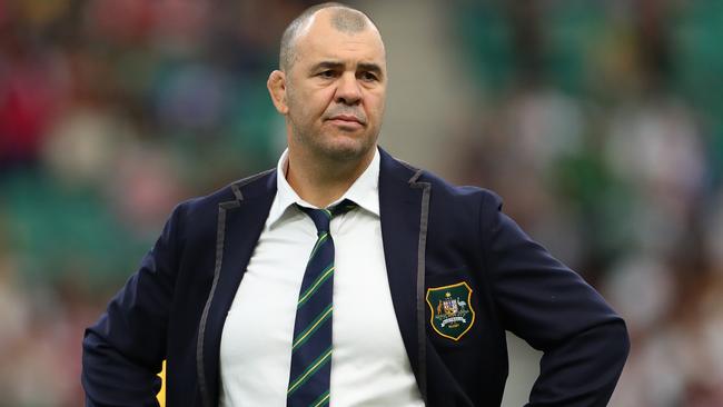 Michael Cheika’s Wallabies have gone backwards after they made the 2015 Rugby World Cup final. Picture: Getty Images