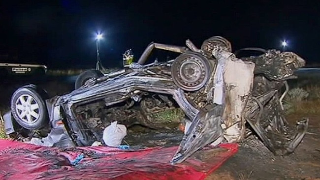 The scene of the crash, in 2015, that claimed the life of Loxton woman Leanne Smith, 51.