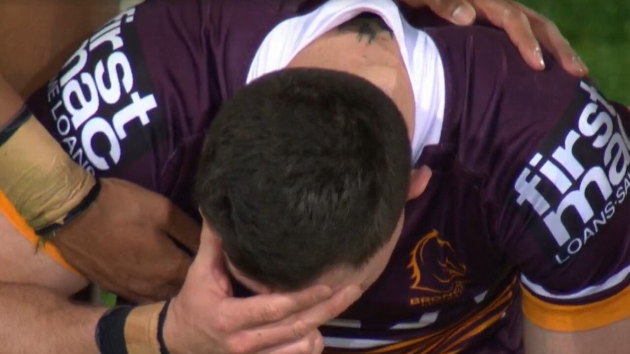 Tyson Gamble was in tears. Photo: Fox Sports