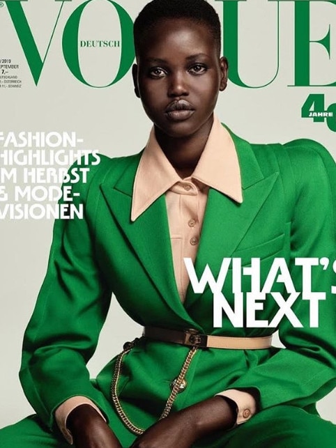 Akech on the cover of Vogue Germany September issue.