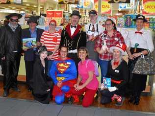 The Spano's SUPA IGA Gatton team dressed up as their favourite characters to raise funds for Book Week. Picture: Nathan Greaves