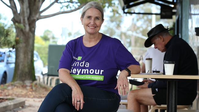 Linda Seymour, independent candidate for the seat of Hughes. Picture: Britta Campion