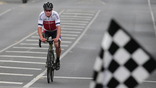 Hicks made it back-to-back victories in the men’s C2 road race. Picture: Supplied.