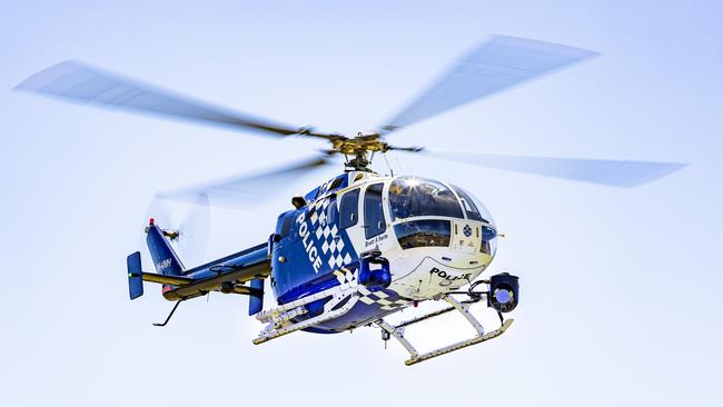 A Queensland Police helicopter. Picture: Richard Walker