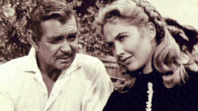 Elaine Hollingsworth as Sara Shane with Clarke Gable in <i>The King and Four Queens</i>. Picture: Supplied