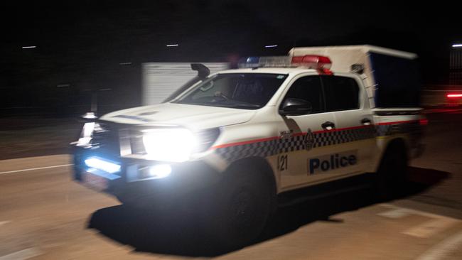 Emergency service vehicles arrived at Darwin Correctional Precinct after a prisoners were reported on the roof of Darwin jail. Picture: Che Chorley