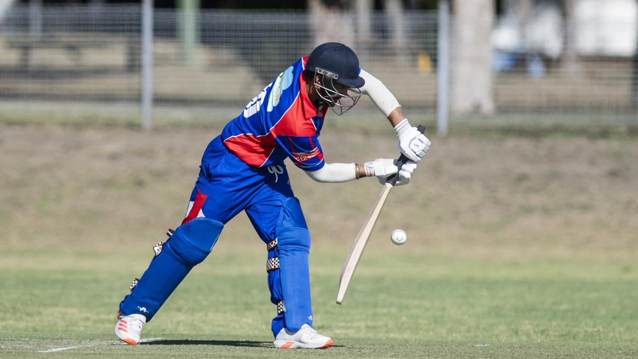 Arshdeep Singh bats for Highfields against University. Picture: Kevin Farmer