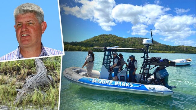 Croc spotted on North Stradbroke Island.