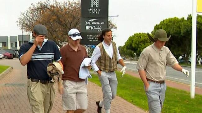 James Borlase, Zac Taylor, Will Hamill and Brayden Cook. Picture: 9NEWS Adelaide