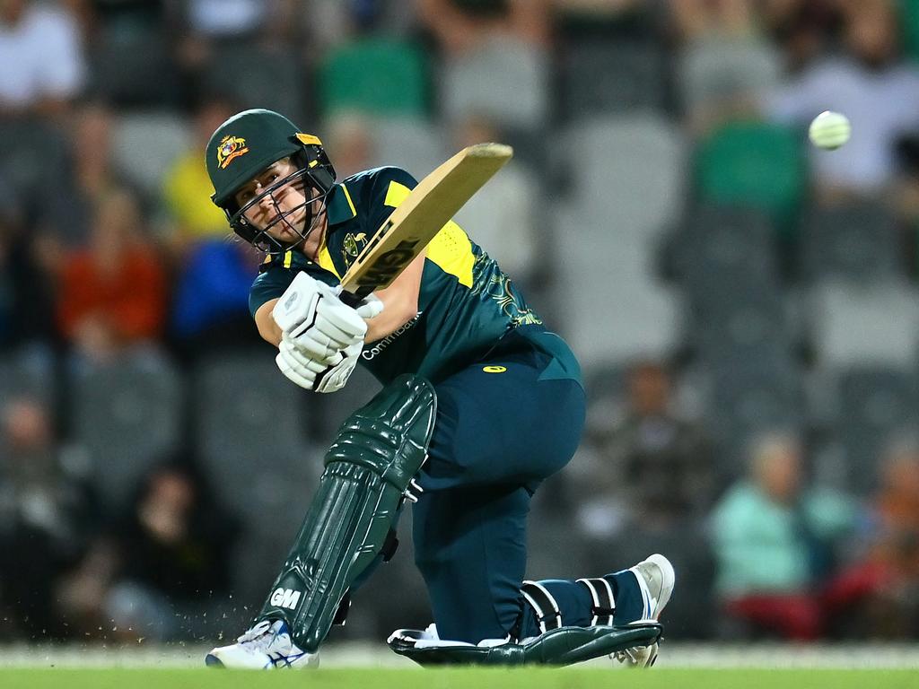 Georgia Wareham chimed in with 26 off 20 balls. Picture: Getty Images