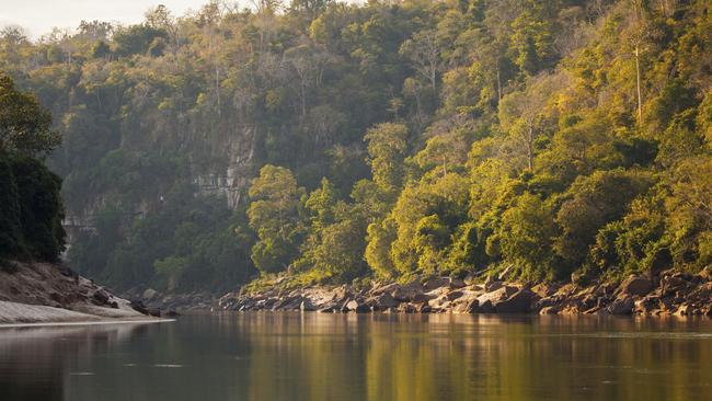 Stiegler's Gorge is shown in Tanzania's Selous wildlife reserve, which is described by the United Nations as one of Africa's biggest remaining wilderness areas. The Tanzanian government wants to build a hydropower dam in the gorge; conservationists say the project could cause serious damage to the protected area and jeopardise the livelihoods of people who rely on fishing there.