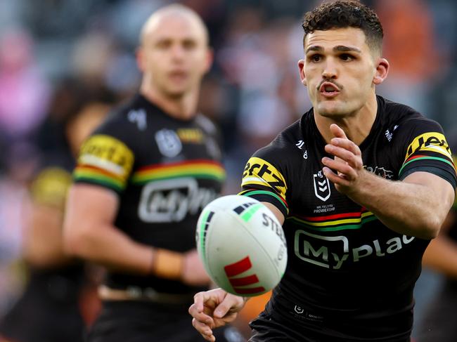 Nathan Cleary finished the Tigers game unscathed. Picture: Jeremy Ng/Getty Images