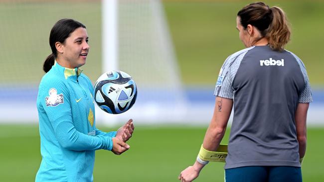 Sam Kerr is still working back from a calf injury. Picture: Getty Images