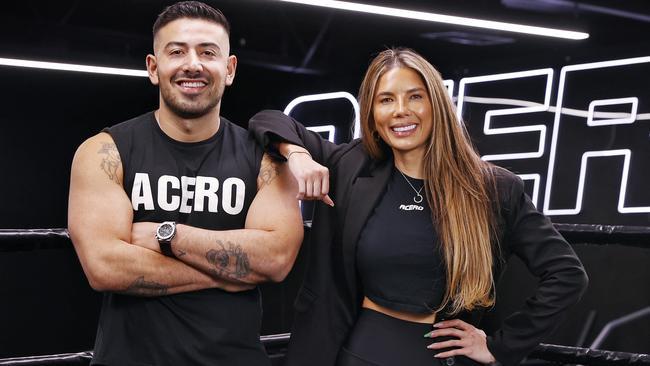 Jono and Amy Costano pictured in their gym, Acero, in Kensington. Picture: Sam Ruttyn/The Daily Telegraph.