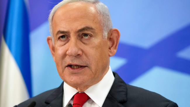 Israeli Prime Minister Benjamin Netanyahu will face court on Tuesday local time. Picture: AFP.