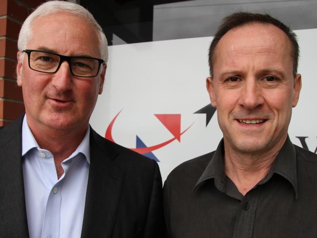 NEW STARS Nova Group founders Jim Whalley and Peter Nikoloff. Picture supplied.