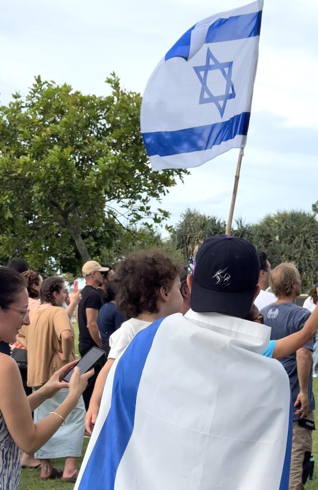 Sunshine Coast residents rallied in support of the Jewish community.