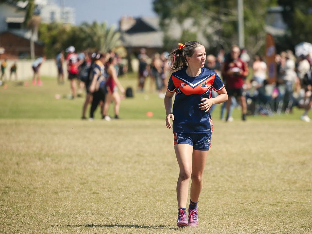 McCauley College V Laidley State High at the 2024 Gold Coast Titans All Schools Touch Football Picture: Glenn Campbell