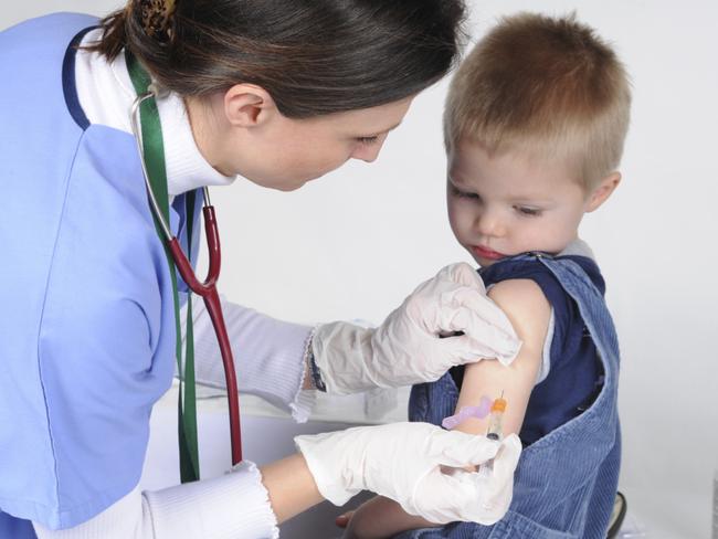 Generic photo of a small child being vaccinated with a needle.   Vaccination / vaccine / baby   Picture: iStock