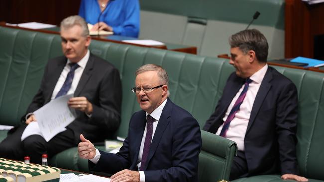 Anthony Albanese during Question Time. Picture: NCA NewsWire / Gary Ramage