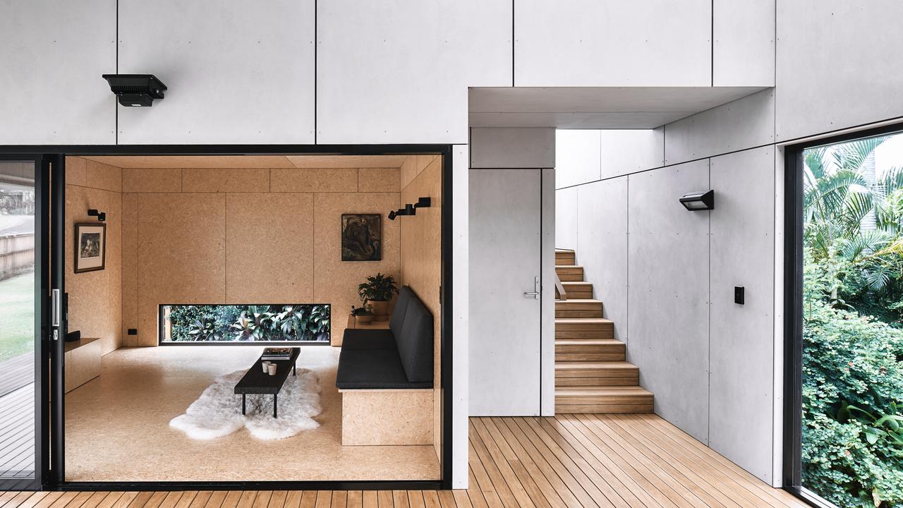 This home in Ocean Shores, designed by Brisbane-based architecture firm Atelier Chen Hung, featured on Grand Designs Australia. It is now being leased as a holiday home.