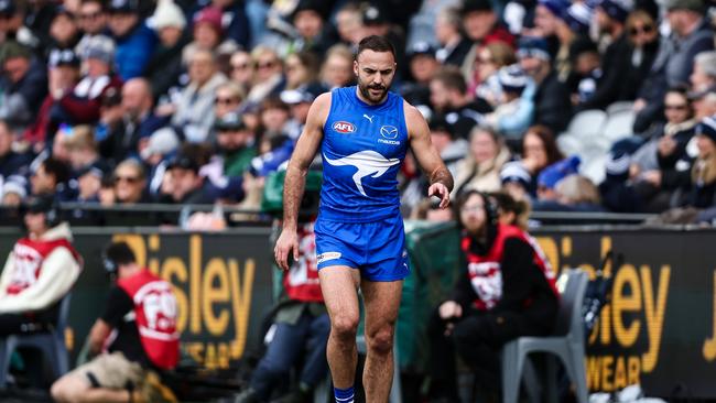 Griffin Logue will be sidelined for much of 2024. Picture: Dylan Burns/AFL Photos